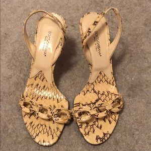 Authentic Dolce & Gabbana Slingback Heels - 35.5